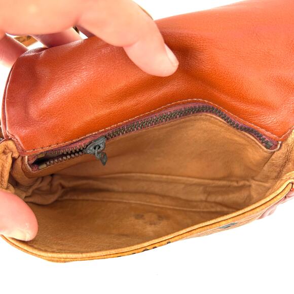 MCM Mini Visetos Crossbody Bag Micro Purse Monogram Cognac Camel Logo Tan - Picture 9 of 13